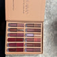handamyan lip set with 10 shades of long lasting lipstick for Indian skin in a beige box
